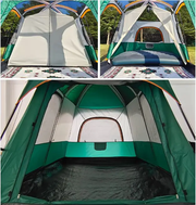 Camping Tent For 5-8persons 310x220x190cm Coffee by salelink.co.nz