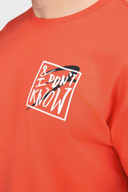 Dapper Oversized T-shirt Orange by Fuaark Nz