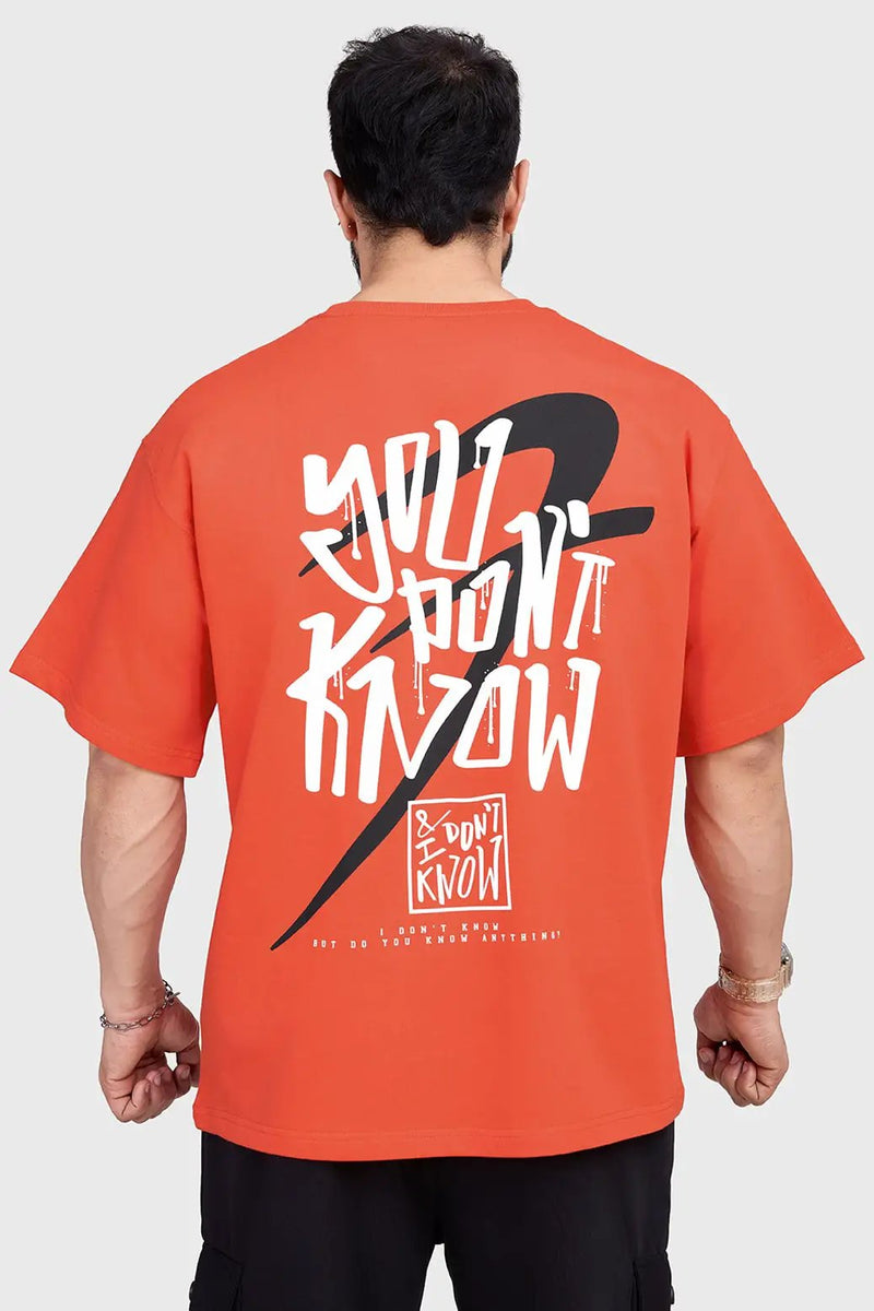 Dapper Oversized T-shirt Orange by Fuaark Nz