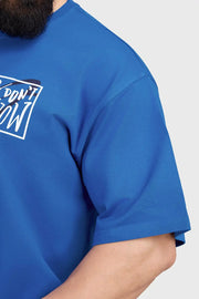 Dapper Oversized T-shirt Royal Blue by Fuaark Nz