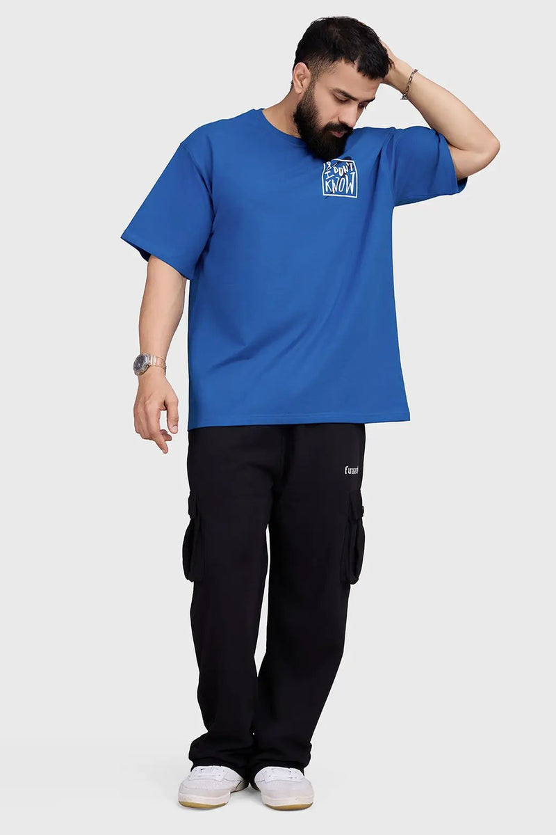 Dapper Oversized T-shirt Royal Blue by Fuaark Nz