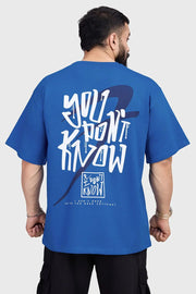 Dapper Oversized T-shirt Royal Blue by Fuaark Nz