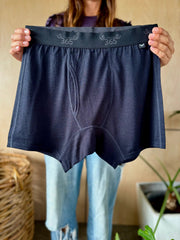 Men's Boxer Brief - 100% Merino Wool, Darkest Navy by Merino 365 NZ
