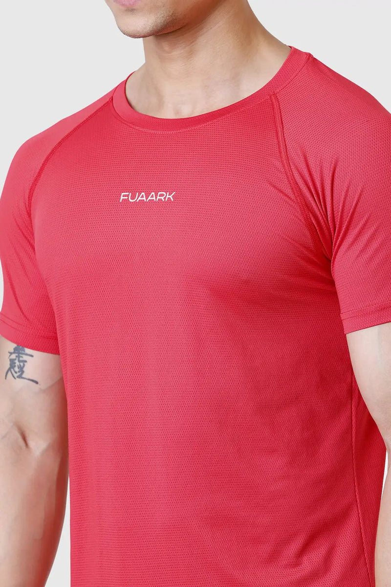 Dash T-shirt Red by Fuaark Nz
