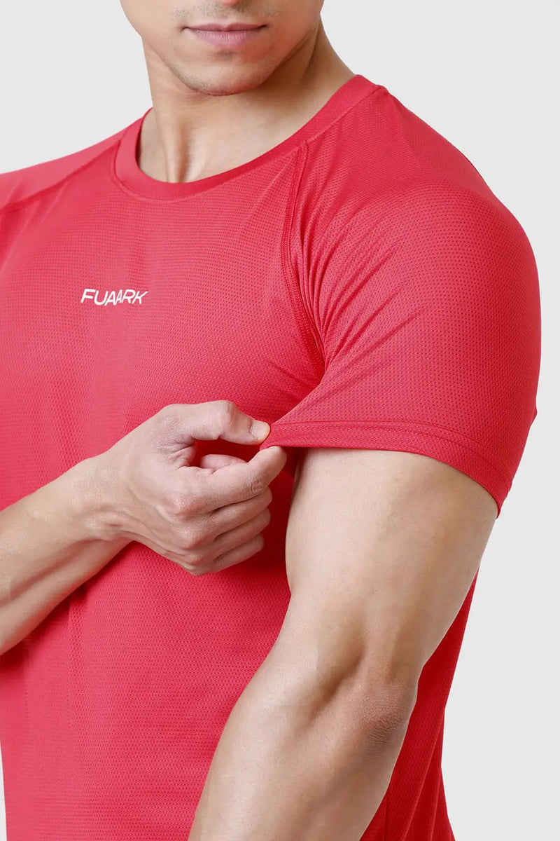 Dash T-shirt Red by Fuaark Nz