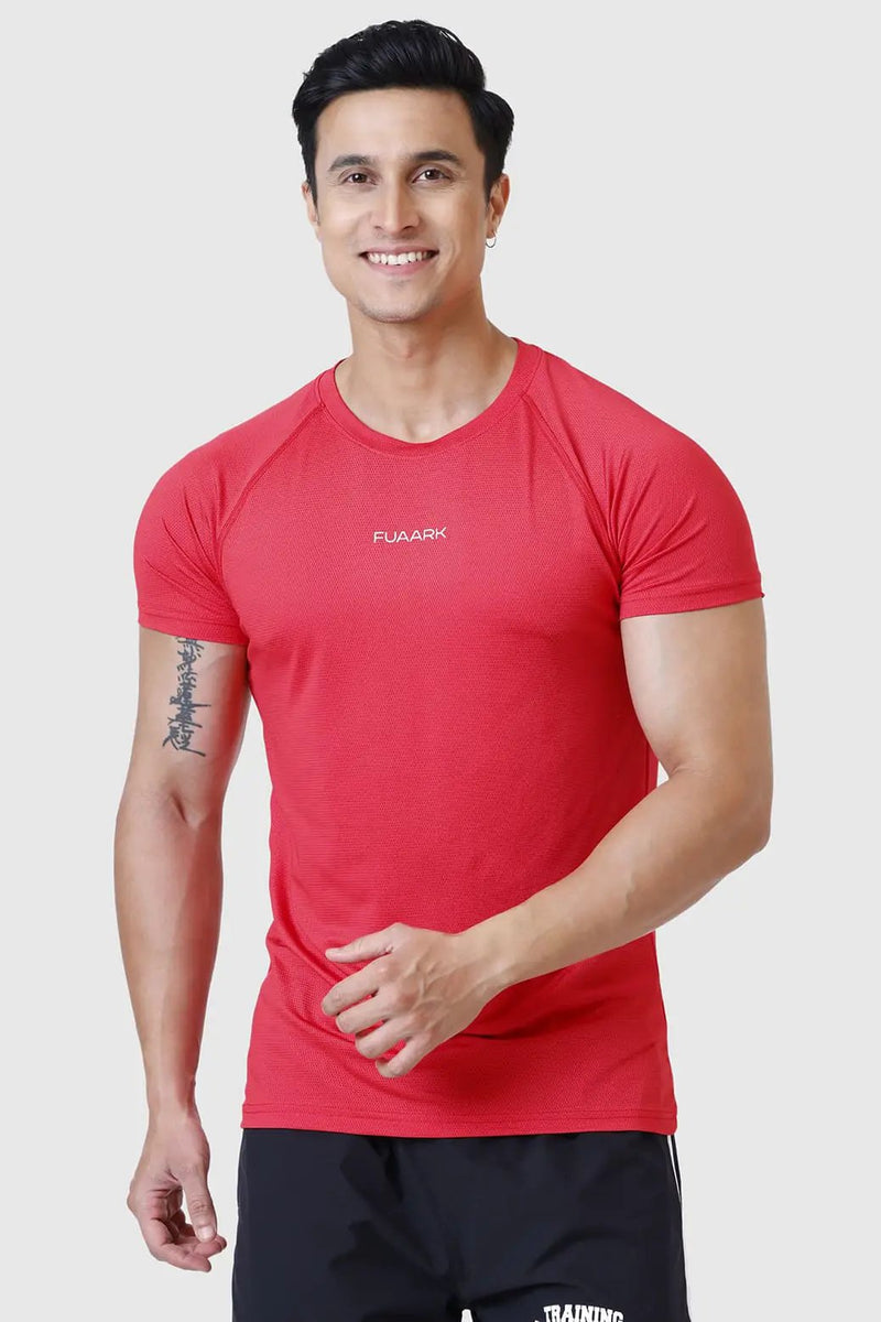 Dash T-shirt Red by Fuaark Nz