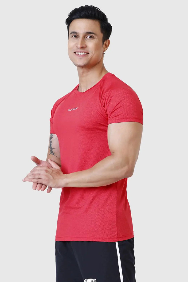 Dash T-shirt Red by Fuaark Nz