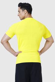 Dash T-shirt Yellow by Fuaark Nz