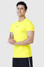 Dash T-shirt Yellow by Fuaark Nz