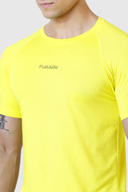 Dash T-shirt Yellow by Fuaark Nz