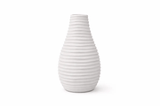 Frankly Cotton Minimalist Ribbed Ceramic Vase by Nest & Stem Homewares