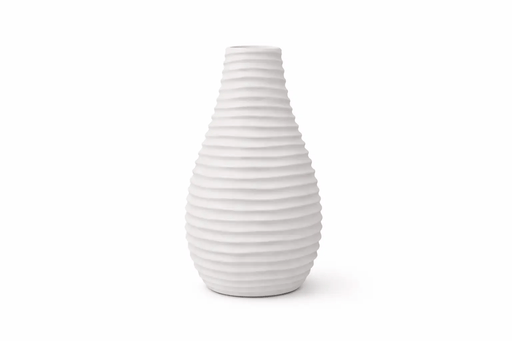 Nest & Stem Homewares Ceramic Vase Frankly Cotton Minimalist Ribbed Ceramic Vase Frankly Cotton Minimalist Ribbed Ceramic Vase