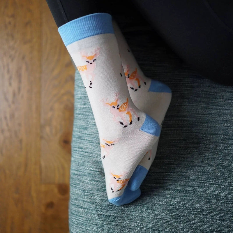 Barekind NZ Socks Save the Deer Bamboo Socks Save the Deer Bamboo Socks