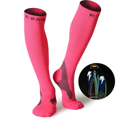 Professional Long Compression Socks for Running and Cycling - 72% Nylon Athletic Support by Mead's Supply & Equipment Outfitters limited