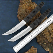 2 pcs Japanese Tanto Fixed Blade Outdoor Camping Knife with Leather Sheath by g8buynz