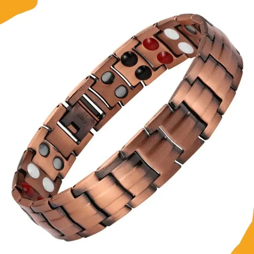 Copper Double Row Bio Elements Energy Germanium Bracelet by NZ Diver