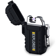 Dual Arc Lighter Double Arc Plasma USB Lighter Rechargeable Flameless Water... B by g8buynz