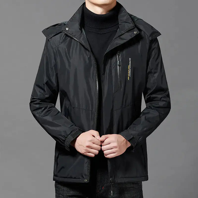 Thickened Windproof and Warm Men's Coat by Mead's Supply & Equipment Outfitters limited