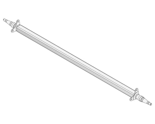 Straight Beam Axle - Disc Braked - 1750kg - Galvanised, MTO AXLE, 225mm disc, T020139.