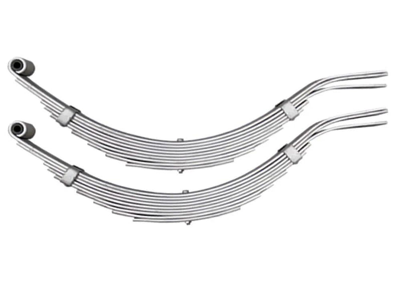 Trojan Long Series Spring - 9 leaf -1900kg - Pair showing a set of high-strength leaf springs.