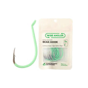 Beak Hook - Extra Long Point / Luminous Green by WISE ANGLER