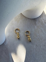 Wāhine Tinana Gold Huggies by Tahana Jewellery