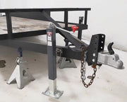 3625kg Square Trailer Jack - Side Mount - 380mm Travel by Trojan