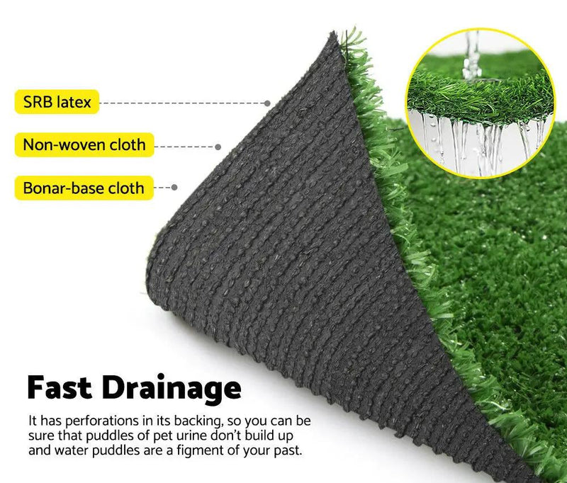 Two Pieces 2X5M Artificial Grass 17MM 20M2 by salelink.co.nz