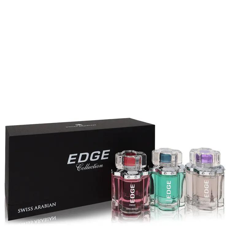 Edge Intense Gift Set - Edge 3.4 oz Eau De Parfum Spray for Women + Edge Intense 3.4 oz Eau De Parfum Spray for W by Swiss Arabian -- by Brands HD
