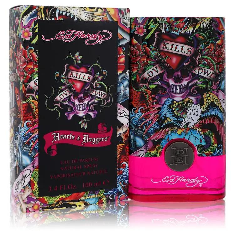 Ed Hardy Hearts & Daggers Eau De Parfum Spray by Christian Audigier 100 ml by Brands HD