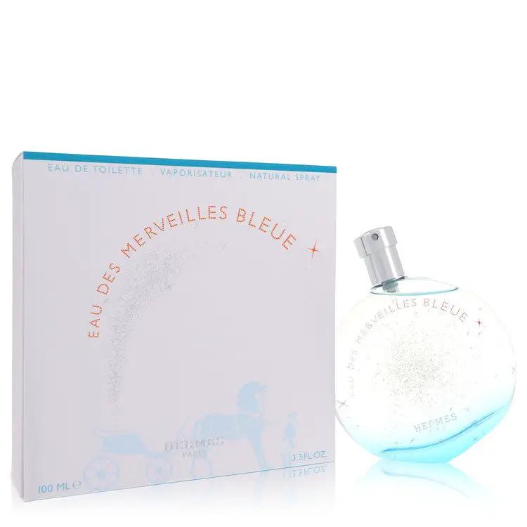 Eau Des Merveilles Bleue Eau De Toilette Spray by Hermes 100 ml by Brands HD