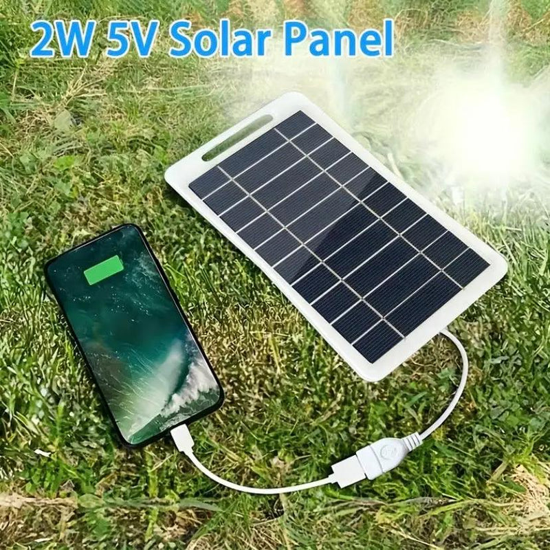 Solar Panel For Charging Devices - 2W/5V USB Output by 9eight5