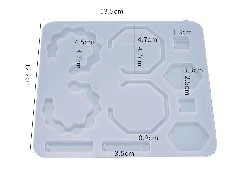DIY Silicone Resin Moulds Earrings Pendant Epoxy Casting Moulds - 01 by Resin Art NZ