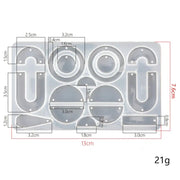 DIY Silicone Resin Moulds Earrings Pendant Epoxy Casting Moulds - 21 by Resin Art NZ