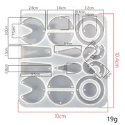 DIY Silicone Resin Moulds Earrings Pendant Epoxy Casting Moulds - 22 by Resin Art NZ
