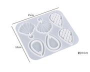 DIY Silicone Resin Moulds Earrings Pendant Epoxy Casting Moulds - 26 by Resin Art NZ