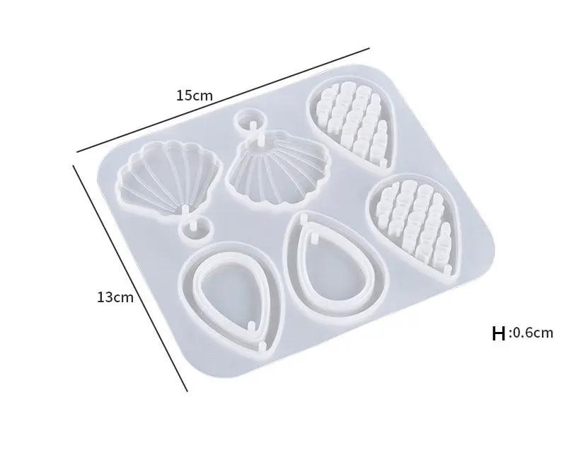 DIY Silicone Resin Moulds Earrings Pendant Epoxy Casting Moulds - 26 by Resin Art NZ
