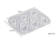 DIY Silicone Resin Moulds Earrings Pendant Epoxy Casting Moulds - 26 by Resin Art NZ