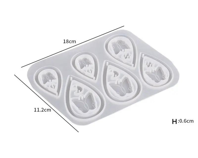 DIY Silicone Resin Moulds Earrings Pendant Epoxy Casting Moulds - 26 by Resin Art NZ