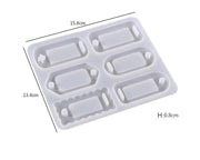 DIY Silicone Resin Moulds Earrings Pendant Epoxy Casting Moulds - 27 by Resin Art NZ
