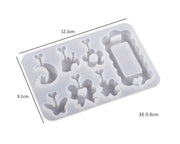 DIY Silicone Resin Moulds Earrings Pendant Epoxy Casting Moulds - 27 by Resin Art NZ