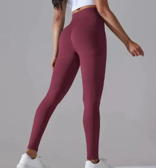 Knitted High Waist Yoga Pants - Soft Stretch Activewear | Women's Athletic Wear by Mead's Supply & Equipment Outfitters limited