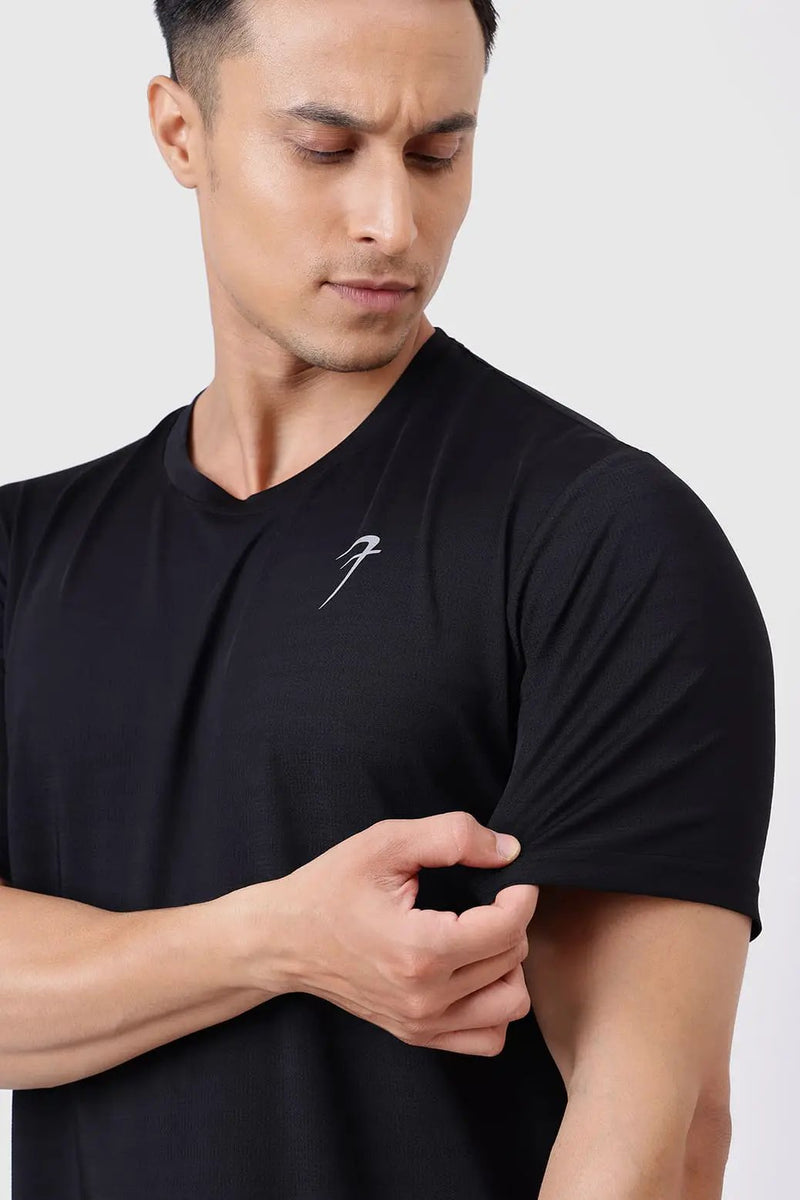 Ember Running T-shirt Black by Fuaark Nz
