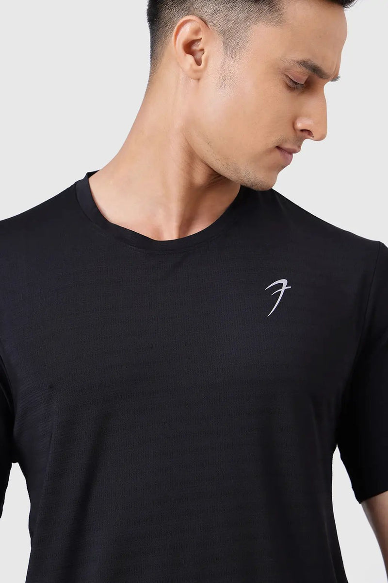 Ember Running T-shirt Black by Fuaark Nz