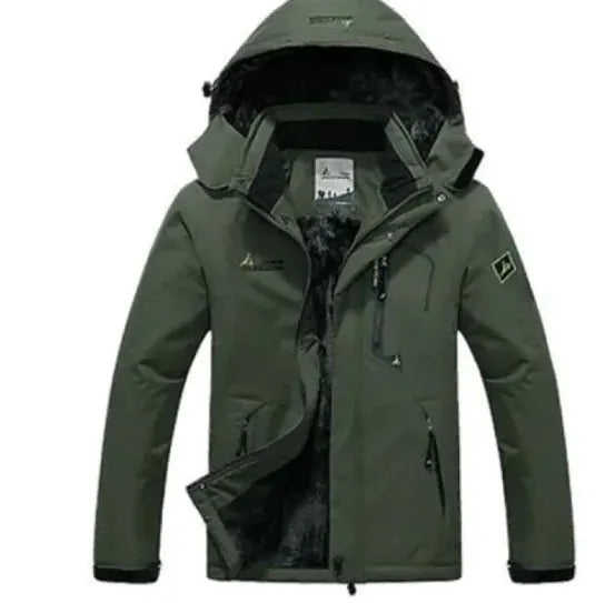 Men's Waterproof Thermal Hiking Jacket - Windproof Winter Outdoor Coat by Mead's Supply & Equipment Outfitters limited