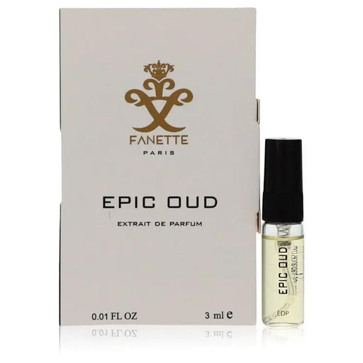 Brands HD Vial (Unisex sample) Epic Oud Vial (Unisex sample) by Fanette 0.3 ml Epic Oud Vial (Unisex sample) by Fanette 0.3 ml