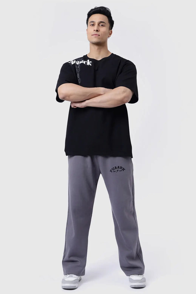 Eagle Oversized T-shirt Black by Fuaark Nz