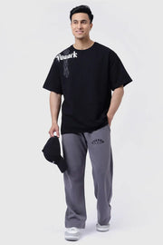 Eagle Oversized T-shirt Black by Fuaark Nz