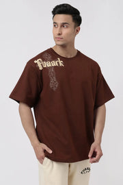 Eagle Oversized T-shirt Coffee by Fuaark Nz