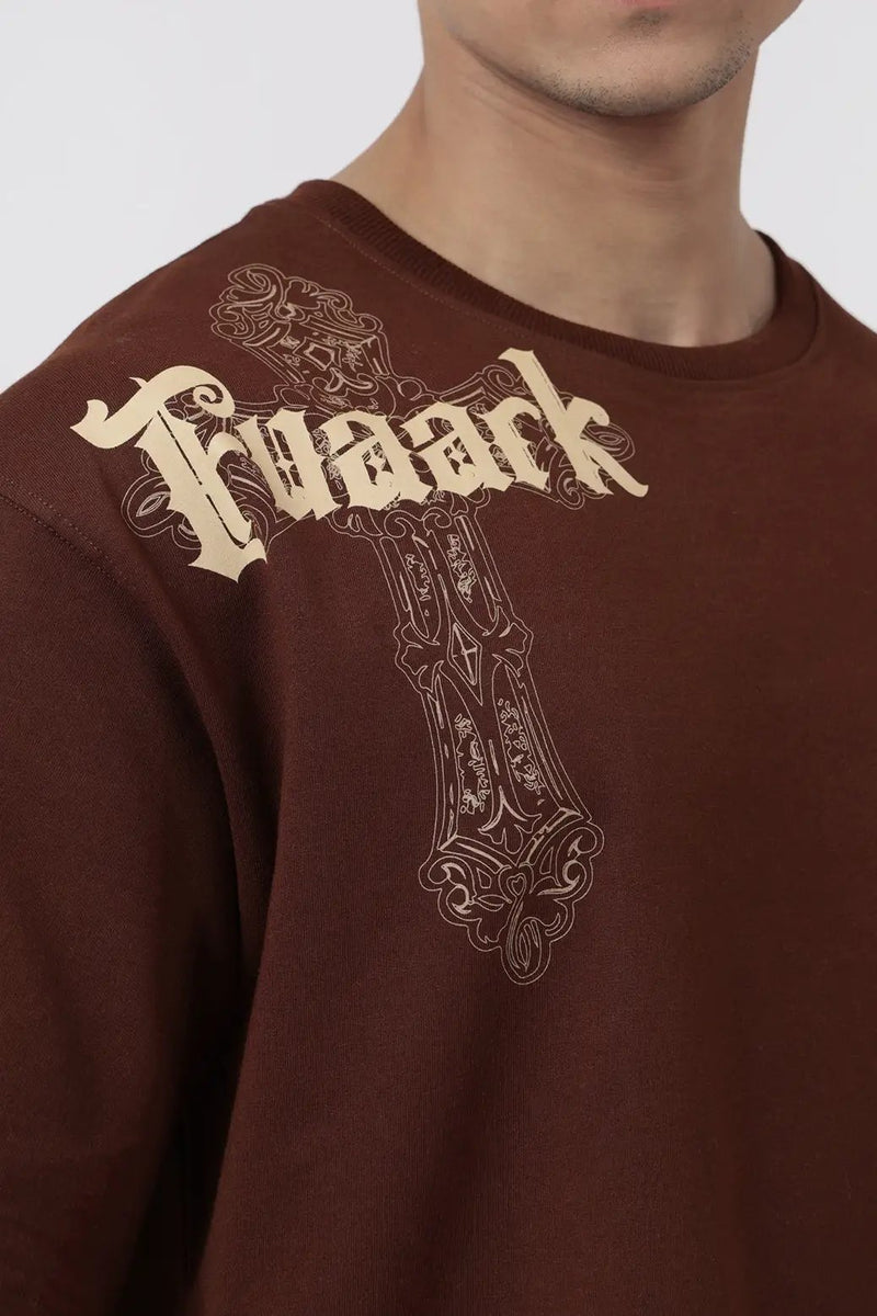 Eagle Oversized T-shirt Coffee by Fuaark Nz